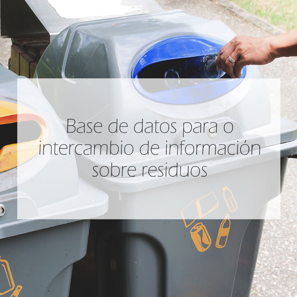 Base de datos para o intercambio de información sobre residuos